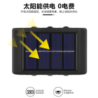 Solar Powered Outdoor LED Stair and Wall Light for Garden and Pathway Decoration