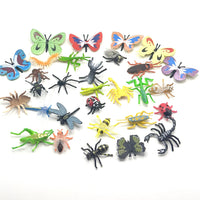 24-Piece Realistic Insect Animal Model Set for Education and Decoration