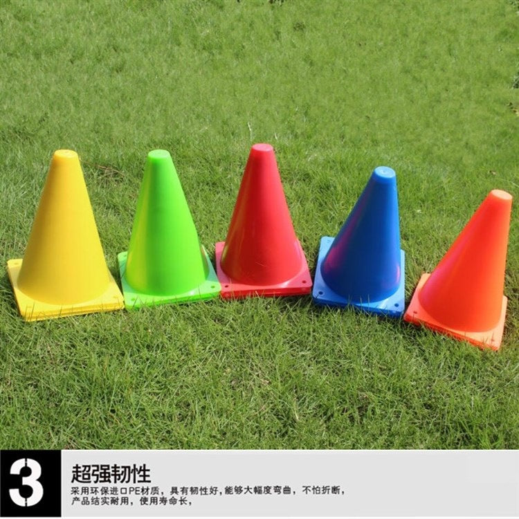 18cm/23cm Thickened Soccer Training Cones Obstacle Markers for Sports Training