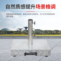 Outdoor Patio Umbrella Base, Marble Heavy Duty Round Umbrella Stand for Market Umbrella, Cantilever Umbrella, Pool Umbrella