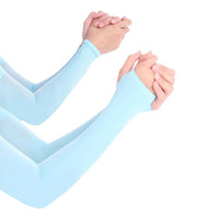 Unisex UV Protection Cooling Arm Sleeves for Cycling & Driving