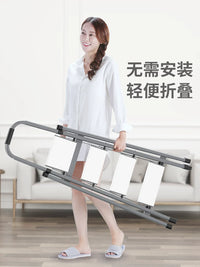 Aluminum Alloy Folding Telescopic Ladder, Multi-functional Thickened Portable Step Ladder for Home and Engineering Use