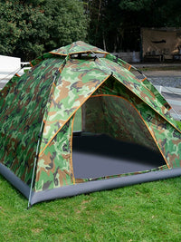 Automatic Pop-Up Camping Tent with UV Protection for 3-4 People, Portable Outdoor Shelter for Picnics, Fishing, and Overnight Stays
