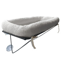 Window Cat Hammock Bed with Suction Cups, Removable Plush Mat for All-Season Use