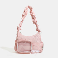 Japanese Style Lace Ita Bag for Girls, Small Capacity Shoulder Crossbody Anime Merch Bag