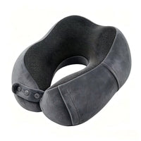 Memory Foam U-Shaped Travel Neck Pillow for Office and Napping