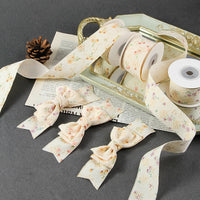 Floral Embroidered Cotton Ribbon for DIY Hair Accessories and Crafts