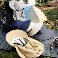 Summer Outdoor Sun Hat with Neck Flap for Cycling Hiking Fishing