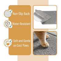 Large Cat Litter Mat, Washable Absorbent Waterproof Litter Box Mat for Cats