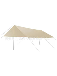 Outdoor Silver-Coated Sunshade Tarp Tent, Thickened Black Glue Butterfly-Shaped Canopy for Camping, Picnic, Rain Shelter