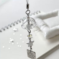 Ins Style Jasmine Maple Ginkgo Wind Chime Pendant for Phone Case Bag Camera Keychain