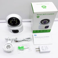 4G Dual-Lens HD Night Vision Smart Security Camera for Indoor Home Use