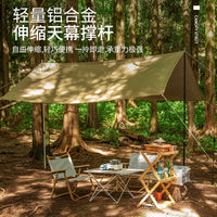 Telescopic Aluminum Tent Poles for Outdoor Camping Tarps - 28mm Diameter, Extendable up to 3m