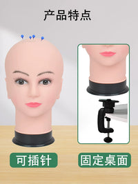 Mannequin Head for Wig Display and Hairdressing Training with Stand