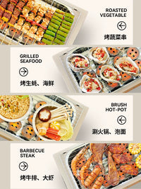 Disposable BBQ Grill for Outdoor Camping and Indoor Home Use - Smokeless Charcoal Grill