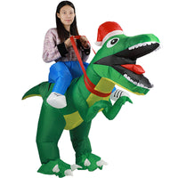 Inflatable Dinosaur Rider Costume for Christmas & Party Cosplay