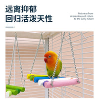 Parrot Bird Perch Swing Ladder Chew Toy for Cages