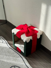 DIY Christmas Pet Bed Kit with Thickened Lambswool for Winter Warmth