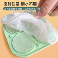 Diamond Ice Cube Tray Whiskey Ice Mold Large Capacity 4-Cavity Silicone Ice Maker with Lid Easy Release