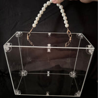 Acrylic Flower Display Box with Lid for DIY Crafts, Wedding Favors, and Jewelry