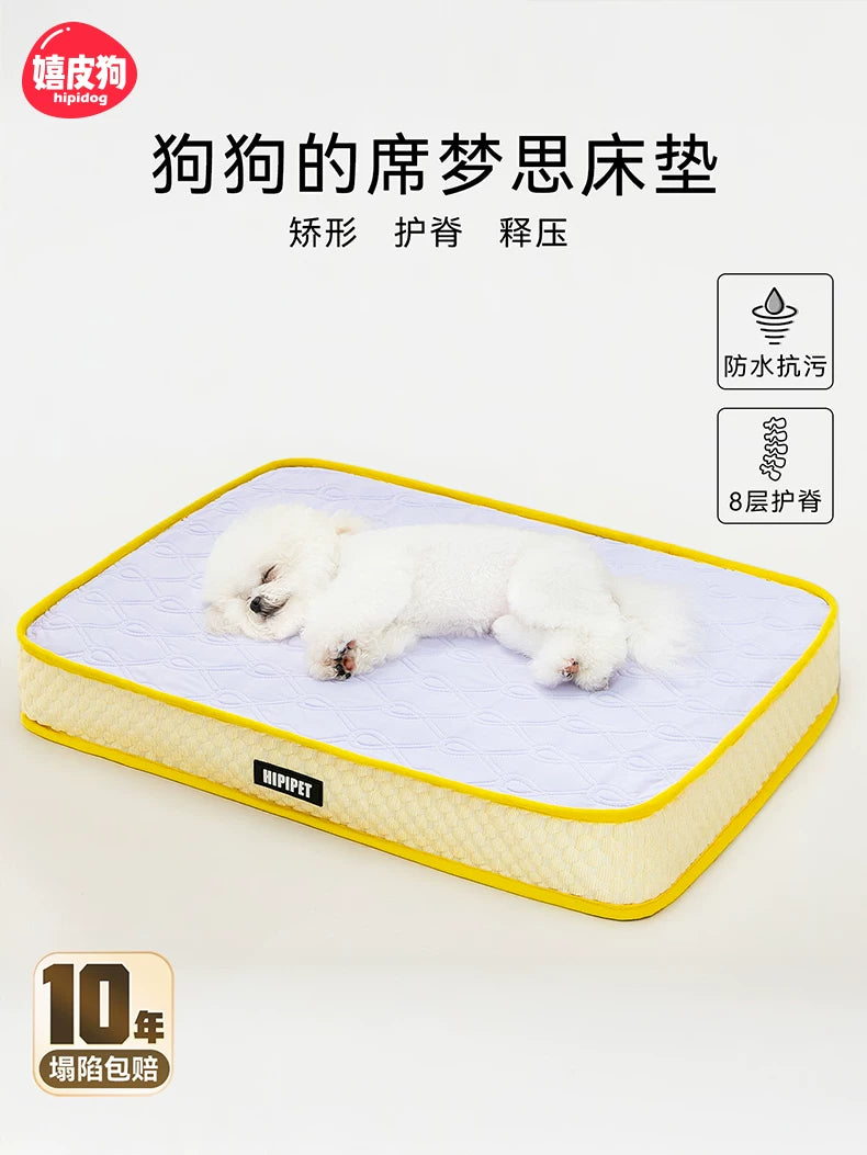 Hippie Dog Bed Mat for All Seasons, Washable Pet Cooling Pad and Sleeping Mat