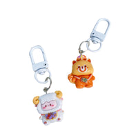 Cute Animal Food Play Keychain for Backpacks and Gifts