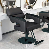 Adjustable Hydraulic Reclining Barber Chair for Salon Hair Styling and Beauty Treatments