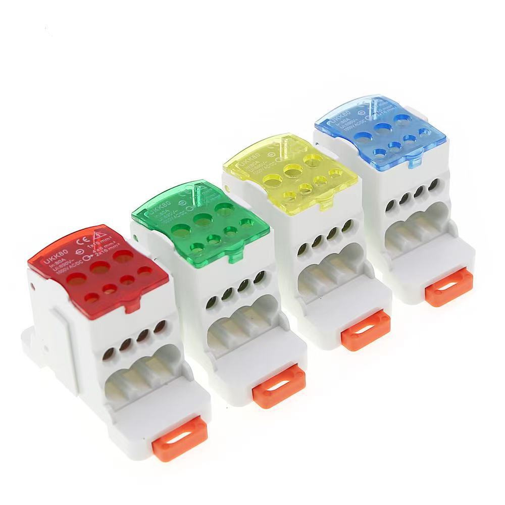 UKK80A Single Pole Distribution Box Rail-Mounted Terminal Block 125-500A