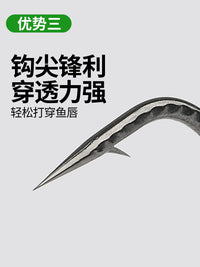 Upgraded Wacky Rig Worm Hooks for Bass Fishing, Barbed Offset Hooks for Soft Lures