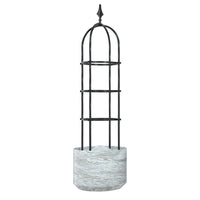 Rose and Clematis Garden Trellis for Climbing Plants, Outdoor Metal Arch Support
