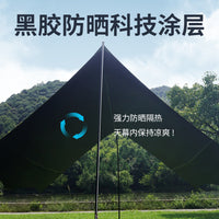 Outdoor Camping Tarp Sunshade Rainproof UV Protection Canopy for Family Gatherings