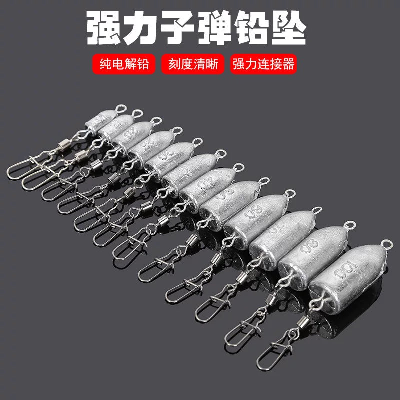 Bullet Sinker Fishing Weights for Long Casting Sea Fishing