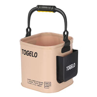 Foldable Fishing Bucket with Rope and Optional Net, Portable Live Fish Container for Outdoor Angling