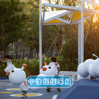 Outdoor Kids Playground Stainless Steel Slide and Wooden Climbing Frame Combination for Kindergarten and Community