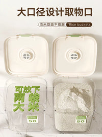 Household Rice Storage Container with Insect-Proof and Moisture-Proof Seal, Large Capacity for Rice and Flour