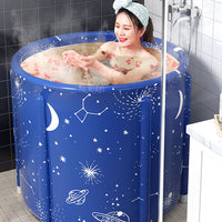 Foldable Adult Bathtub Portable Soaking Tub with Heating Rod Option for Home Spa & Kids