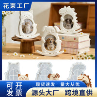 Teeter-Totter Animal Photo Frame Resin Molds for DIY Crafts - Cat, Dog, Dinosaur Designs
