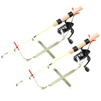 Portable Ice Fishing Rod Kit with Stand for Winter Angling