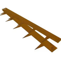 Weathering Steel Landscape Edging for Garden Beds and Lawns, Rust-Colored Metal Border