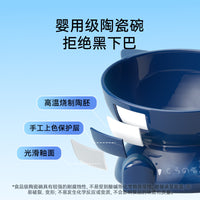 Ceramic Tilted Pet Bowl for Cats and Small Dogs, Anti-Tip Design, Food and Water Dish for Kittens and Puppies