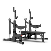 Multi-functional Weightlifting Power Rack Adjustable Bench Press Training Station for Gym and Home Use