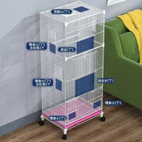 Large Reinforced Bird Cage for Parrots Cockatiels Peonies with Breeding Box Assembly Pieces
