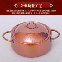 Hand-Forged Pure Copper Mini Hot Pot for Tea, Milk, Noodles, and Stews