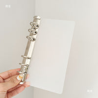 A6/A7/A8 Planner Divider Board with Rings for Loose-Leaf Notebooks