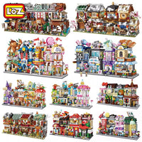 LOZ Mini Street View Building Blocks Set - Sushi Hotpot Japanese Restaurant Shop Toy Gift