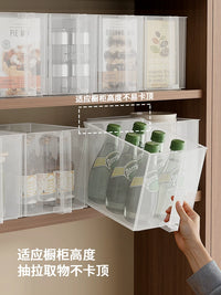Stackable Under-Sink Cabinet Organizer Bins for Kitchen and Pantry Storage