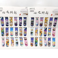 Cartoon Magnetic Bookmarks for Students - Double-Sided Anime & Game Character Designs
