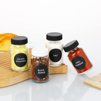 Glass Spice Jars with Lids for BBQ and Home Use, 60ml
