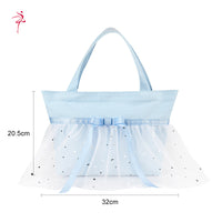 Girls' Ballet Dance Bag with Bowknot, Canvas Princess Style