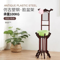 Freestanding Wash Basin Stand with Mirror for Home and Rural Use